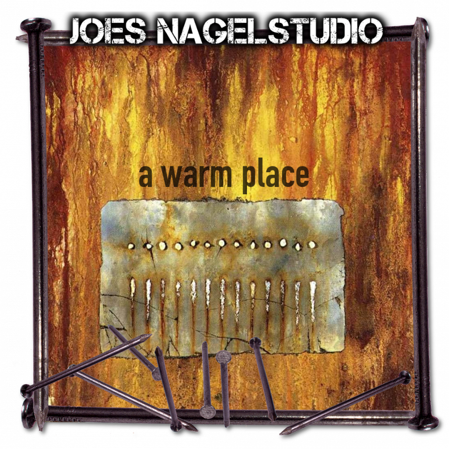 Artwork von The Downward Spiral mit "a warm place" darüber geschrieben.