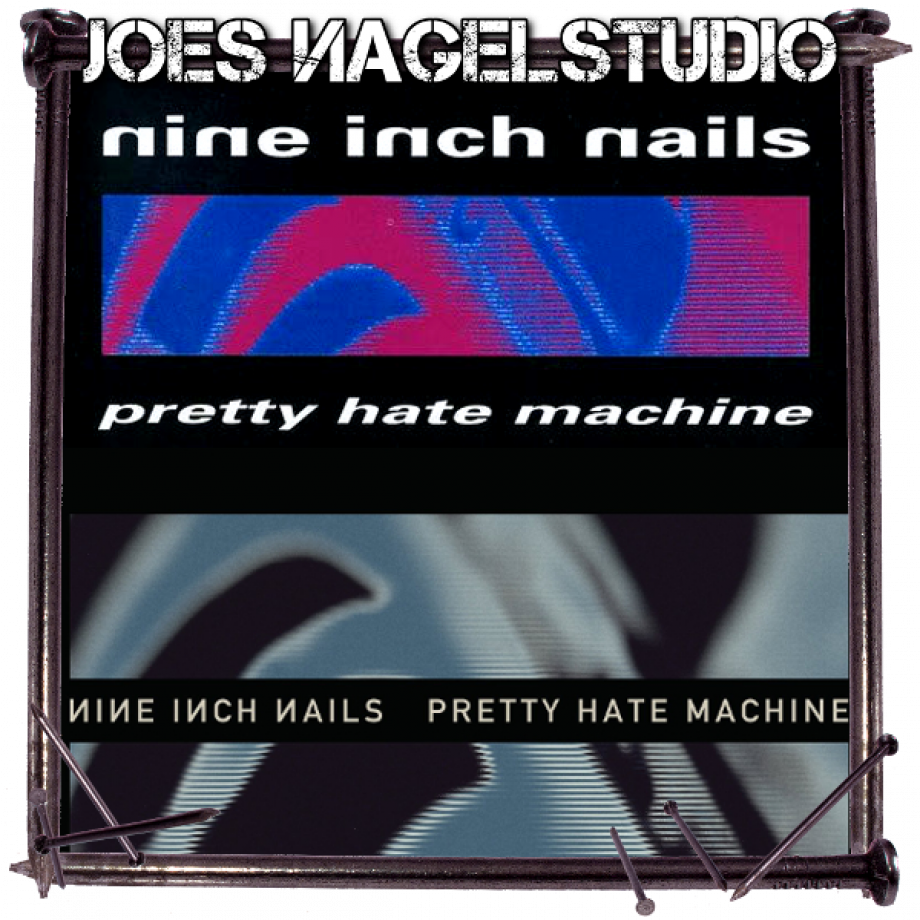 Beide Cover des Albums und der Reissue, auf denen ein verzerrtes Bild einer Turbine zu sehen ist