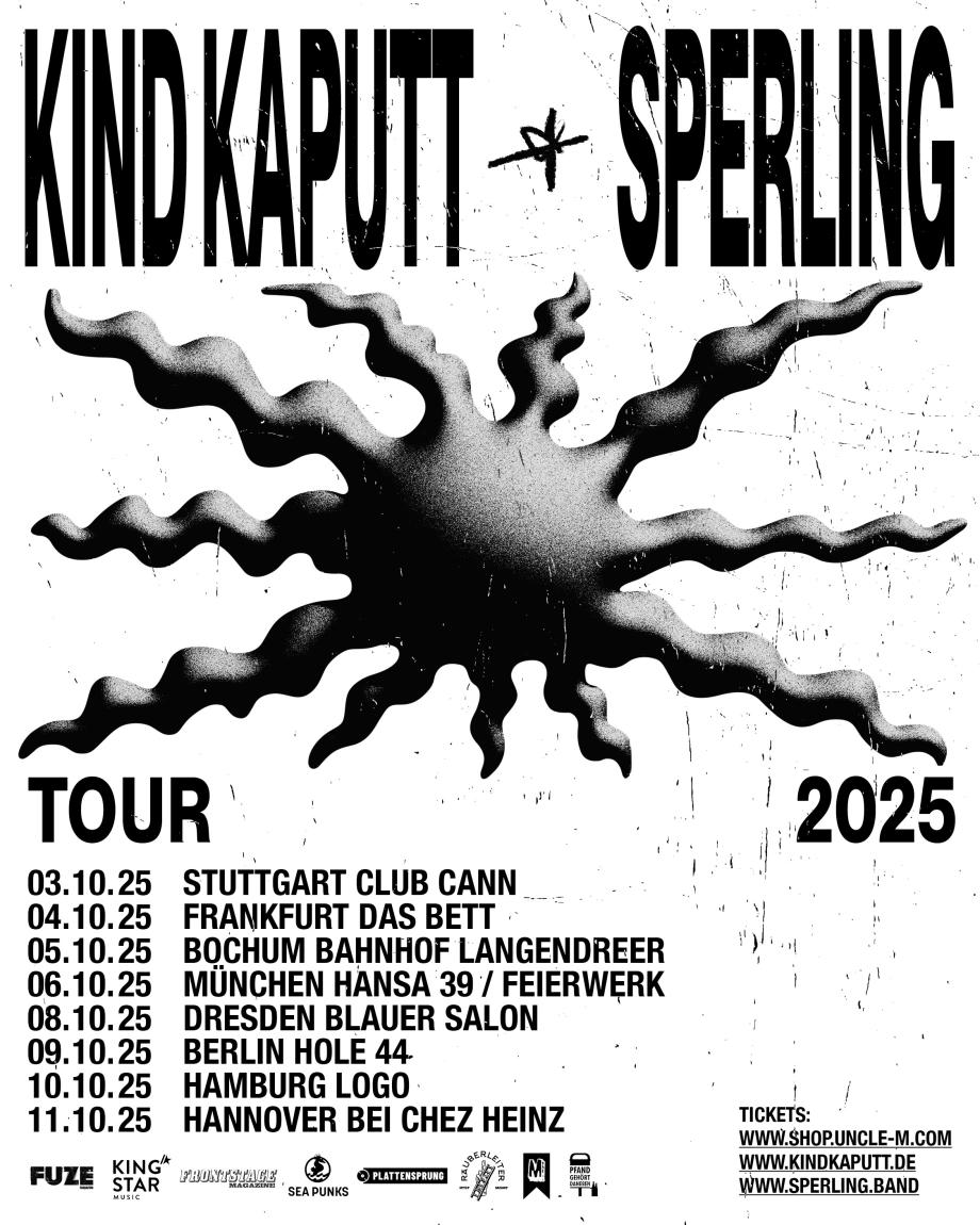 Tourplakat Kind Kaputt & Sperling