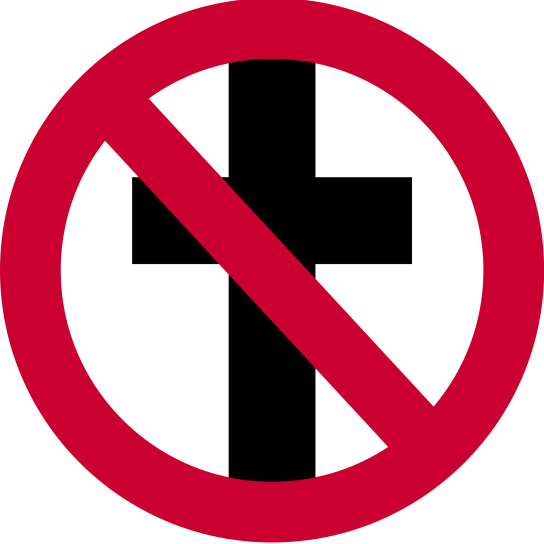 Durchgestrichenes Kreuz/Bandlogo von Bad Religion