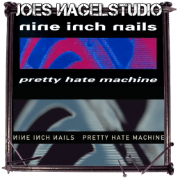 Beide Cover des Albums und der Reissue, auf denen ein verzerrtes Bild einer Turbine zu sehen ist